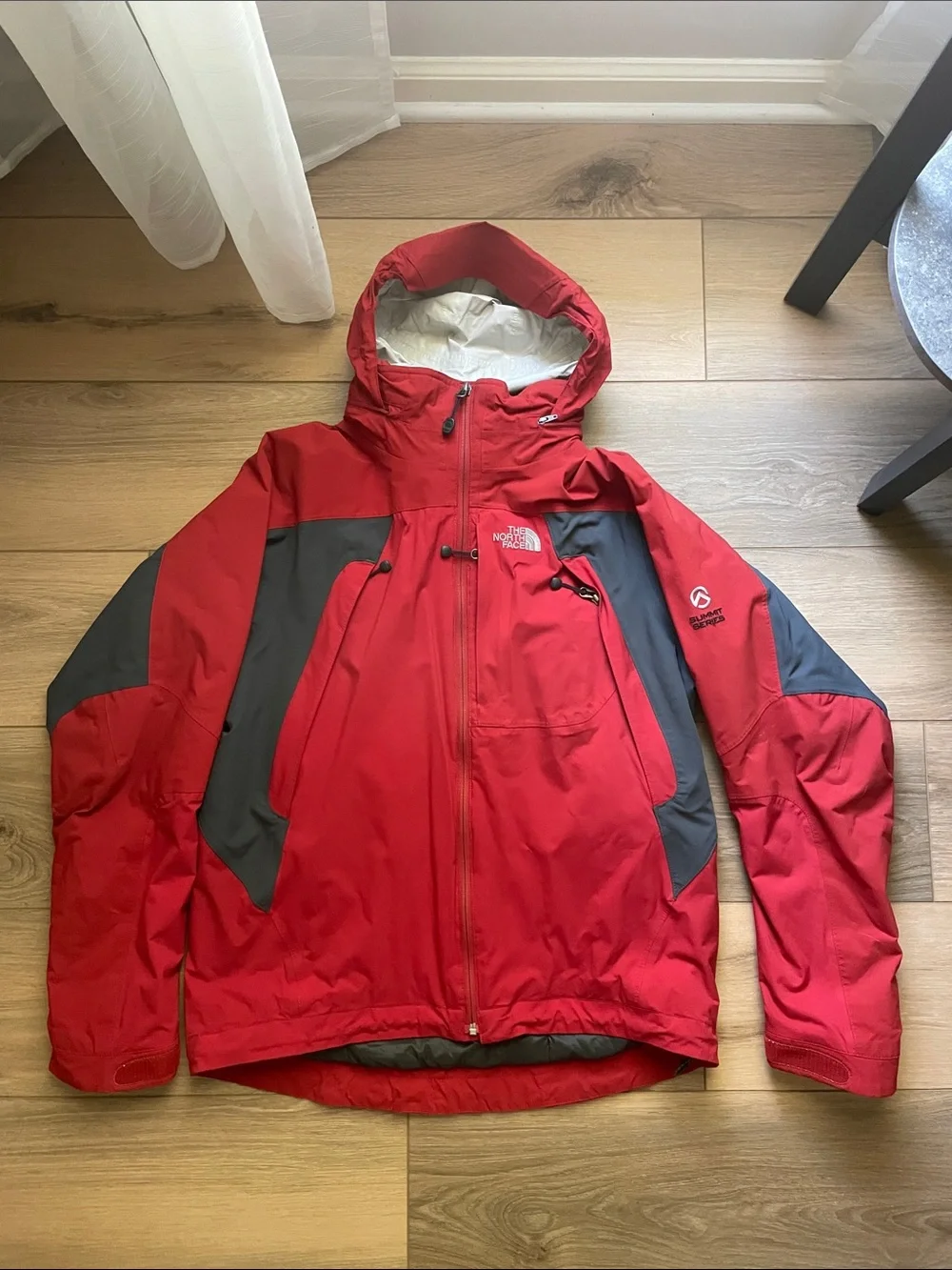 The North Face Men's Summit Series Red and Gray Ski Jacket